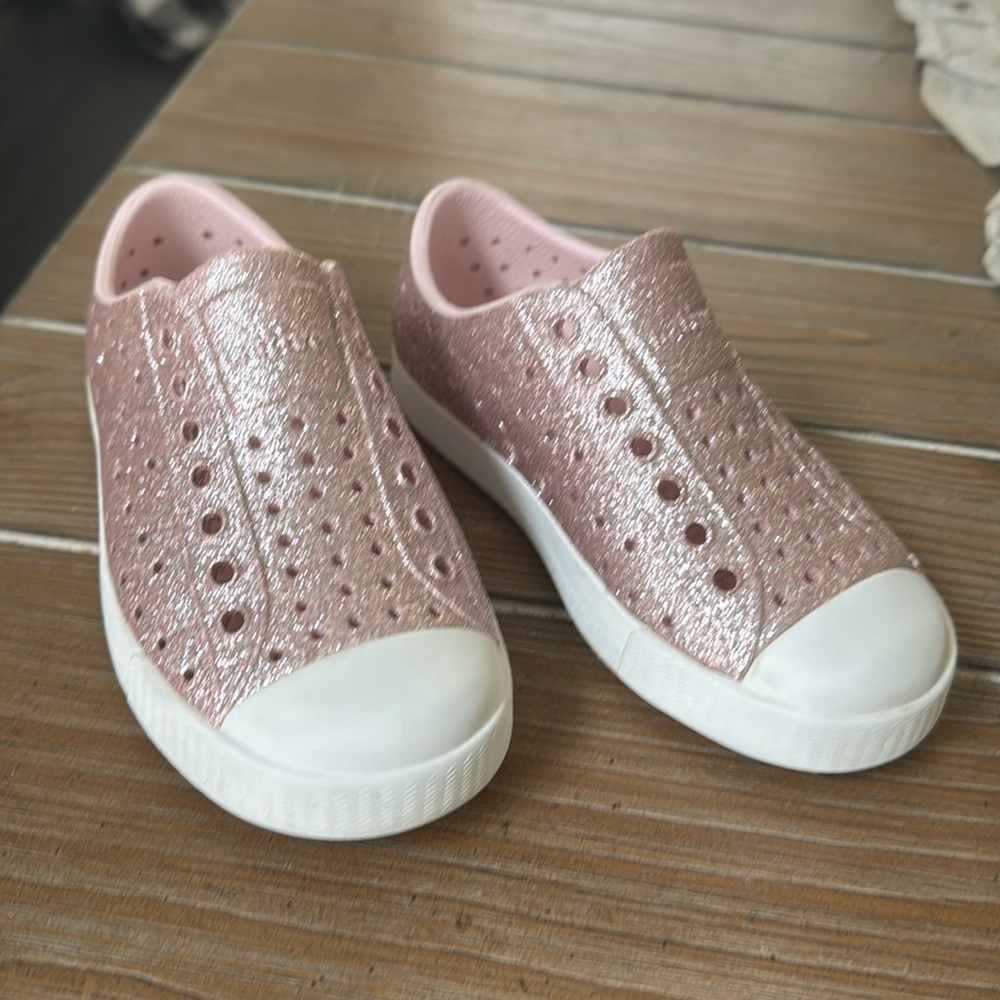 Native Pink Sparkle Shoes